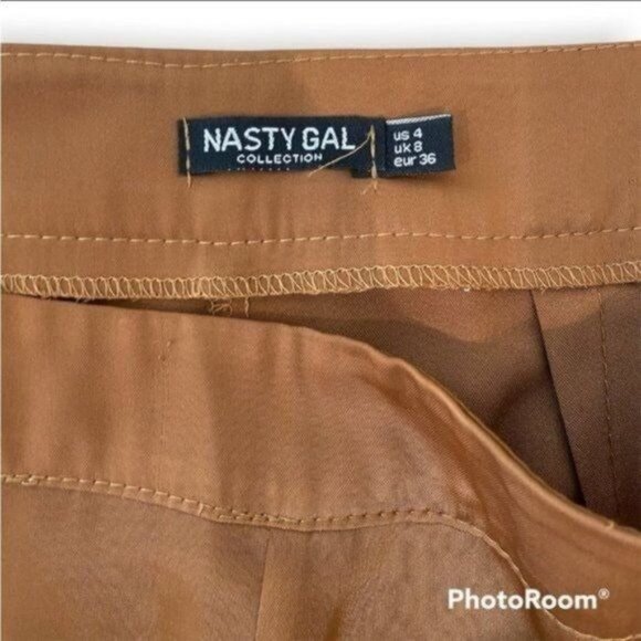 Nasty Gal Satin Like Wide Leg Pants - Picture 5 of 10
